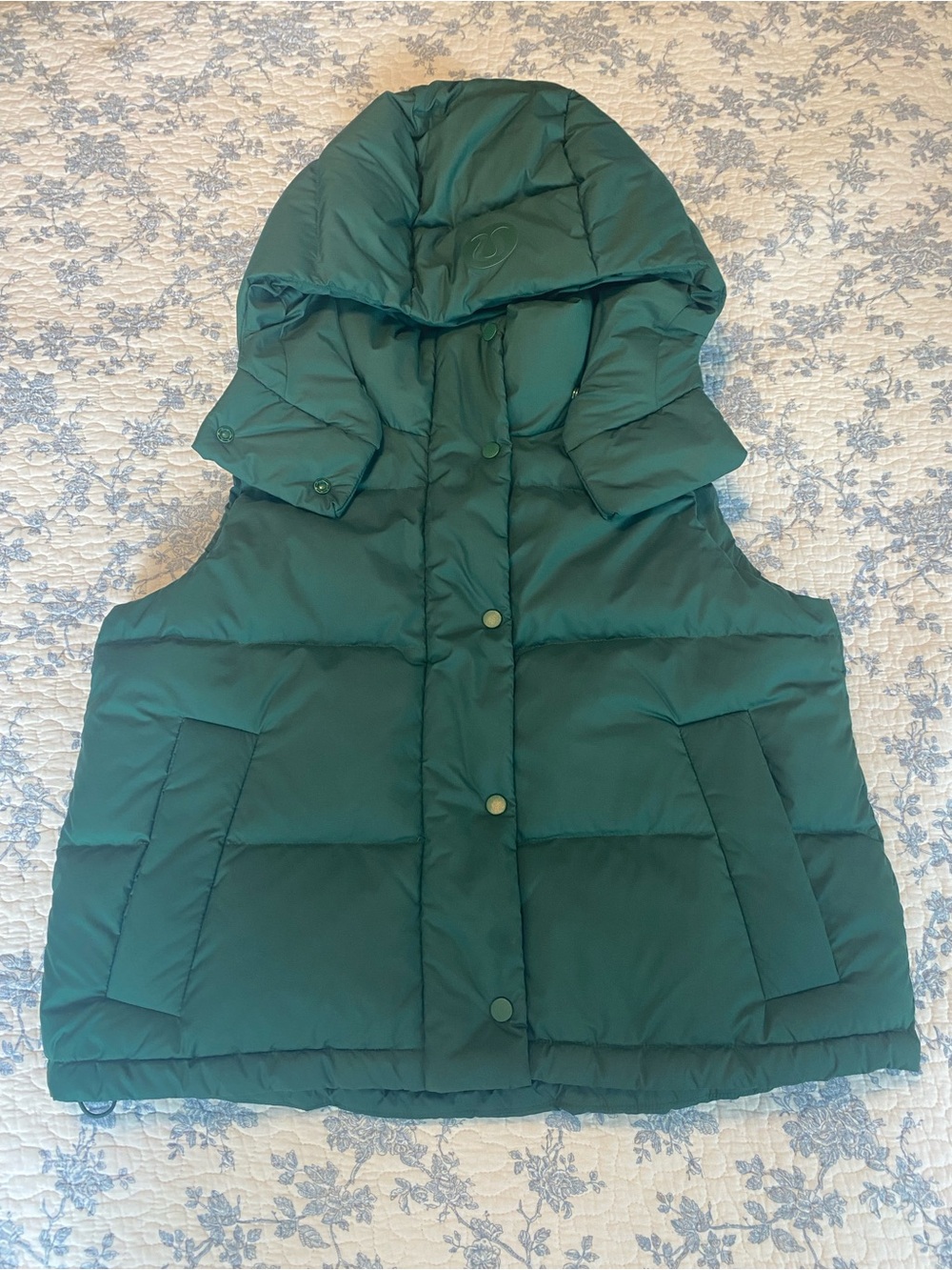 Lululemon Wunder Puff Cropped Vest Everglade Green Size 4